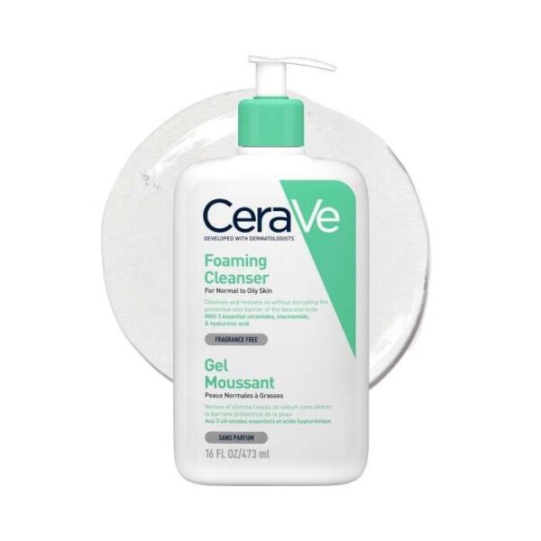 CeraVe Gel Moussant Nettoyant Peau Normale à Grasse | 473ml